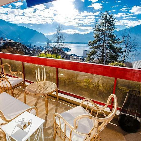 Terrace With Lake & Mountain View Montreux Luaran gambar